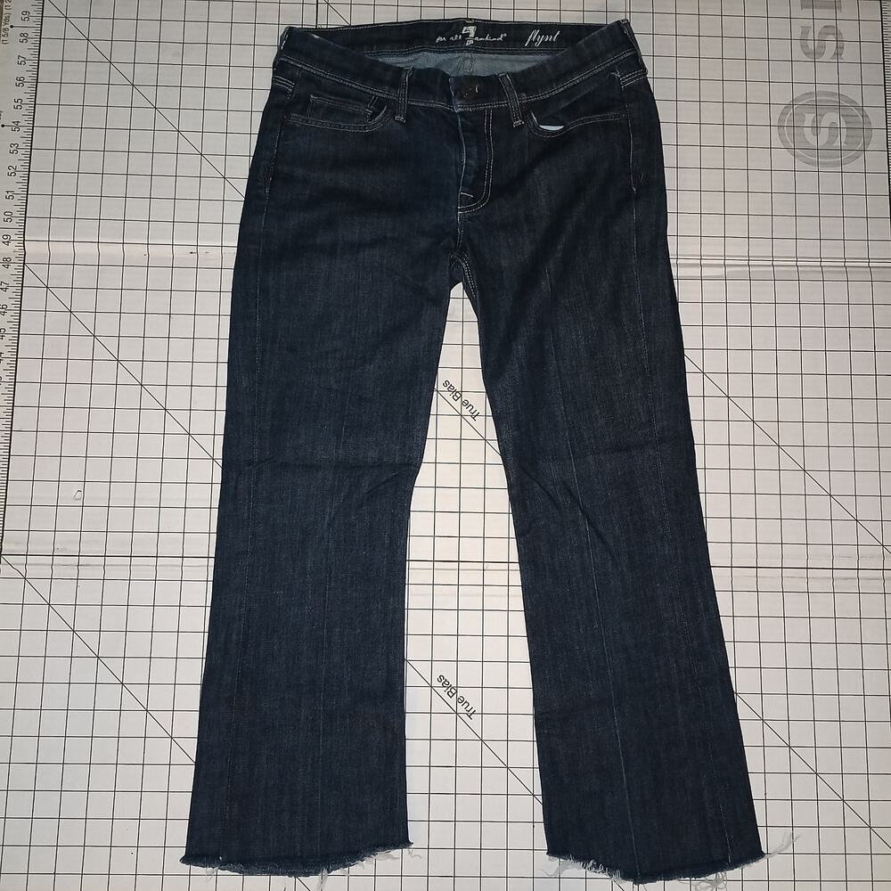 7 for All Mankind SFAM Vintage Y2K Flynt Dark Blue Denim Bootcut Jeans 29